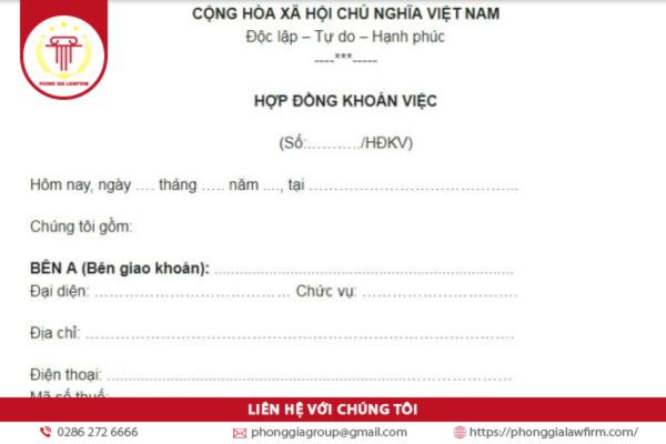 Hợp đồng khoán việc
